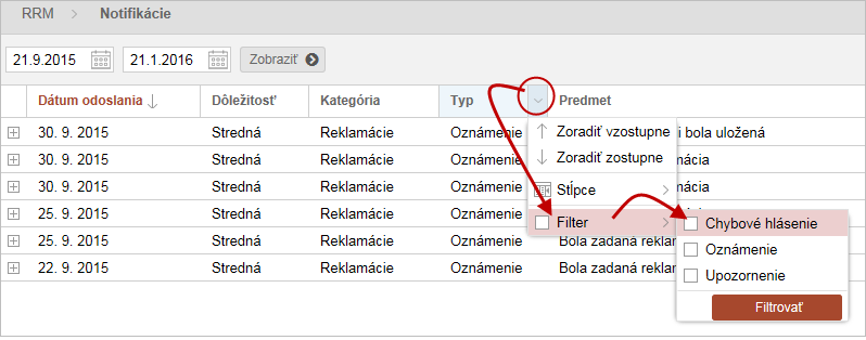 Filtrovanie_zaznamov_tabulky_Udaje_zvoleneho_stlpca