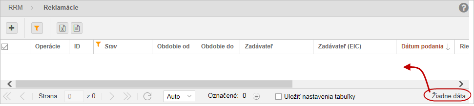 Odberne_miesta_Filter_tabulky_Ziadne_data