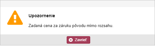 Upozornenie_ Zadana_cena